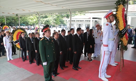 Thủ tướng Campuchia Samdech Hun Sen dẫn đầu đoàn đại biểu cấp cao đến Việt Nam viếng Chủ tịch Nước Trần Đại Quang. Ảnh: Đăng Huỳnh