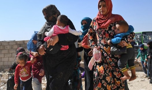 Những người tị nạn ở Syria. Ảnh: AFP. 