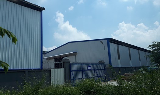 Khu vực sản xuất của nhà máy nhựa tại thôn Cầu, xã Lạc Đạo, huyện Văn Lâm, tỉnh Hưng Yên. Ảnh PV