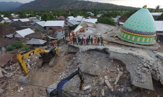 Hiện trường vụ động đất, sóng thần ở Palu, Indonesia. Ảnh: Reuters