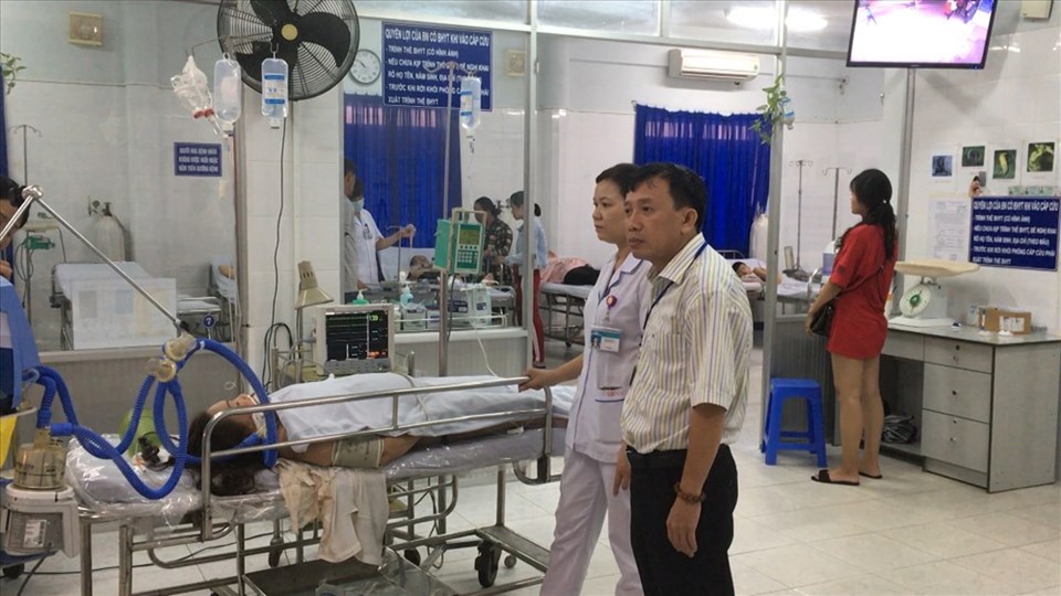 Nạn nhân cấp cứu trong bệnh viện
