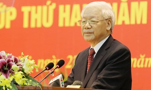 Tổng Bí thư Nguyễn Phú Trọng. Ảnh: VNA/VNS Photo Phương Hoa