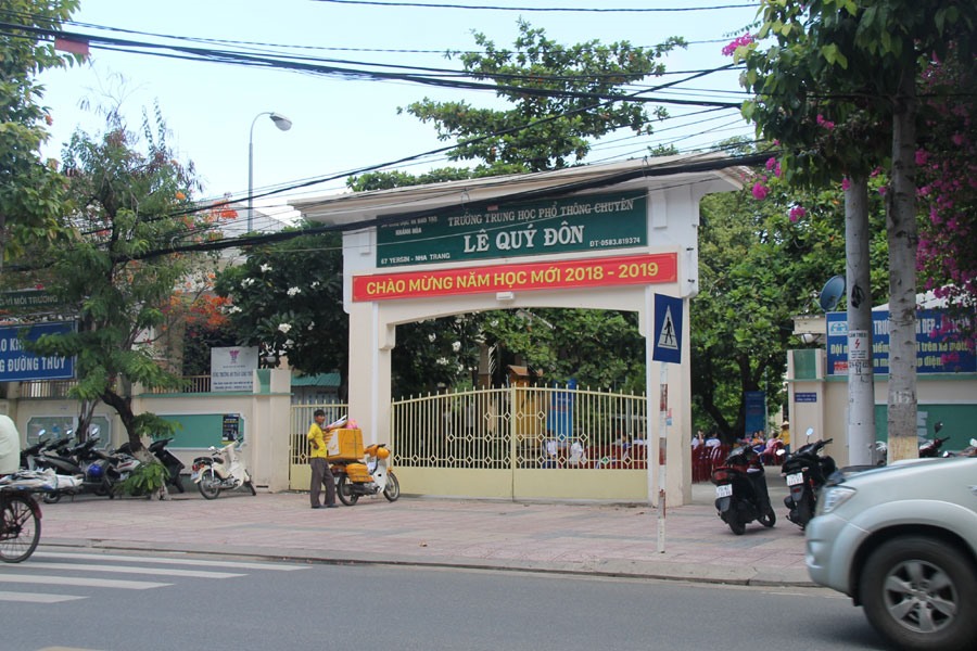 Trường THPT chuyên Lê Quý Đôn (cũ) trên đường Yersin, Nha Trang, Khánh Hòa bị đẩy ra ngoại ô. Ảnh: PV