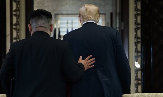 Tổng thống Mỹ Donald Trump và nhà lãnh đạo Triều Tiên Kim Jong-un - Ảnh: Sputnik