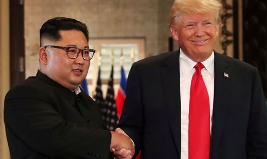Tổng thống Donald Trump và lãnh đạo Kim Jong-un. Ảnh: Reuters. 