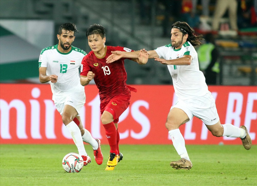 Trận đấu giữa ĐT Việt Nam và ĐT Iraq được FIFA đánh giá là cuộc đối đầu hấp dẫn nhất lượt trận đầu tiên của Asian Cup 2019. Ảnh: Hữu Phạm