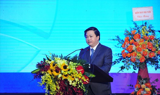 Ông Lê Đức Thọ - Chủ tịch HĐQT VietinBank phát biểu tại Hội nghị Tổng kết kinh doanh 2018. 