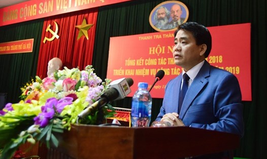 Chủ tịch UBND TP Hà Nội Nguyễn Đức Chung. Ảnh CT