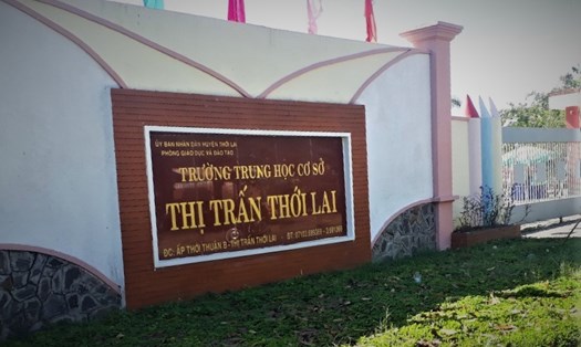 Trường THCS thị trấn Thới Lai, huyện Thới Lai, TP.Cần Thơ. Ảnh: P.V