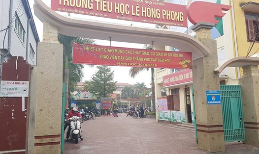 Kỳ thi giáo viên dạy giỏi thành phố diễn ra tại trường Tiểu học Lê Hồng Phong. Ảnh: Phạm Đông