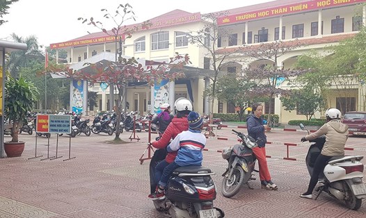 Trường Tiểu học Lê Hồng Phong, quận Ngô Quyền là một trong hai địa điểm diễn ra Hội thi giáo viên giỏi thành phố cấp tiểu học. Ảnh: PV.
