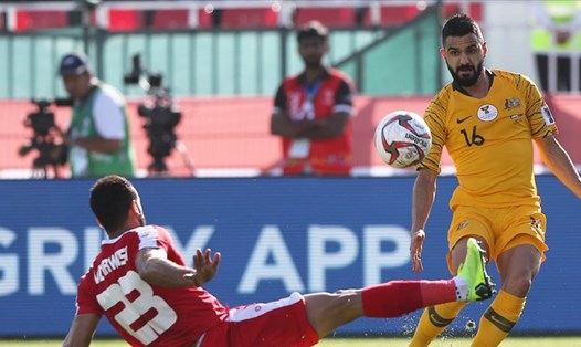Australia có khởi đầu thiếu ấn tượng tại Asian Cup 2019. Ảnh AFC