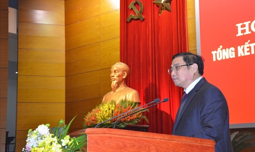 Ông Phạm Minh Chính - Trưởng Ban Tổ chức TƯ phát biểu tại hội nghị. Ảnh: HN