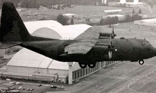 Chiếc Hercules C-130 của không quân Mỹ bị Paul Meyer đánh cắp vào ngày 23.5.1969. Ảnh: Deeper Dorset