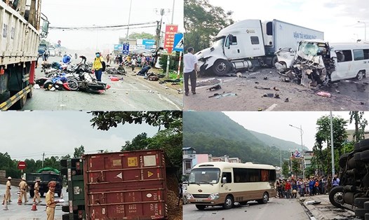 Liên tiếp xảy ra nhiều vụ tai nạn thảm khốc liên quan đến xe Container.