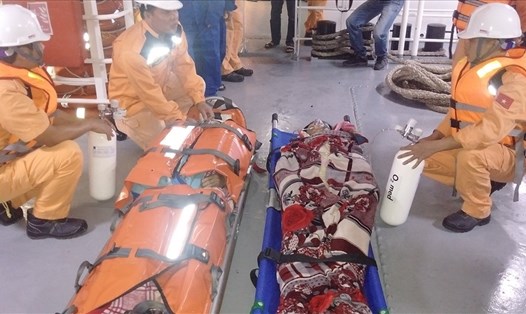 Cứu nạn thành công 2 thuyền viên ngưng tim do bị ngạt khí hầm cá.