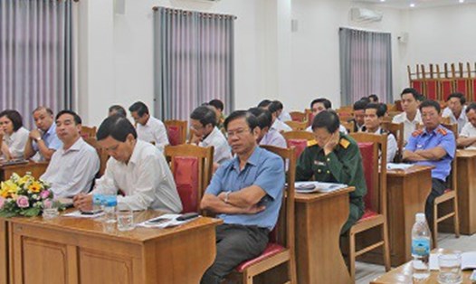Uỷ ban Kiểm tra Thành uỷ Đà Nẵng tại cuộc họp quyết định thi hành kỷ luật với Phó Bí thư quận Hải Châu. Ảnh: LĐ