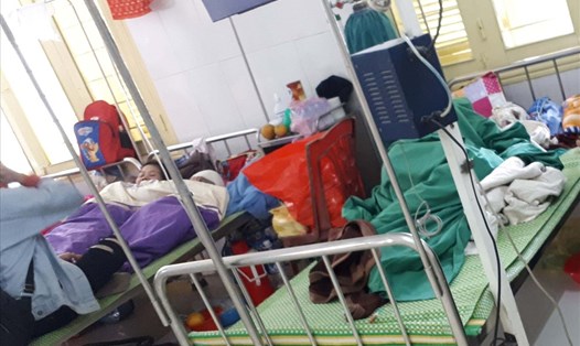 Nạn nhân vụ bỏng đang điều trị tại Bệnh viện Sản Nhi Nghệ An