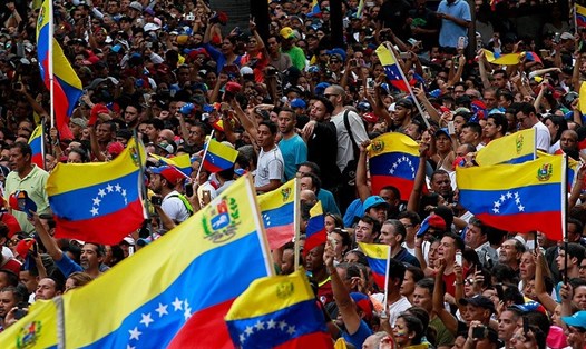 Venezuela đang trải qua cuộc khủng hoảng chính trị sâu sắc. Ảnh: EPA