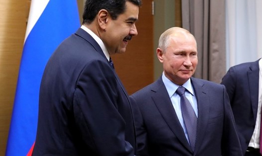 Tổng thống Nga Vladimir Putin và Tổng thống Venezuela Nicolas Maduro. Ảnh: Kremlin.
