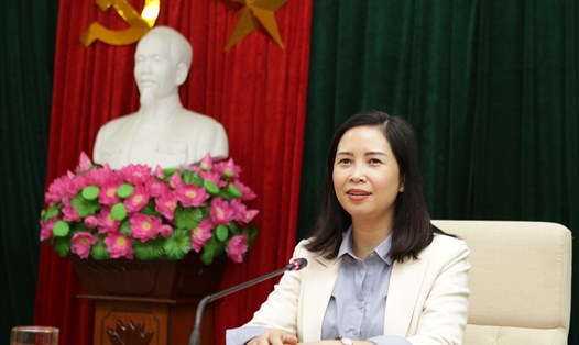 Phó Tổng Giám đốc NHCSXH Trần Lan Phương. Ảnh: P.V