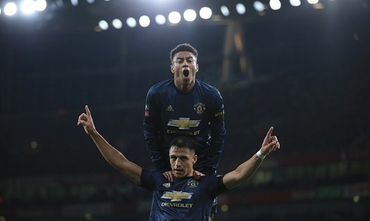 Man United đã giành chiến thắng thuyết phục tại Emirates. Ảnh: Getty Images.