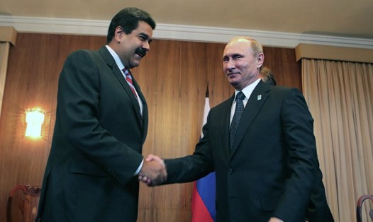 Tổng thống Nga Vladimir Putin và Tổng thống Venezuela Nicolas Maduro. Ảnh: Sputnik