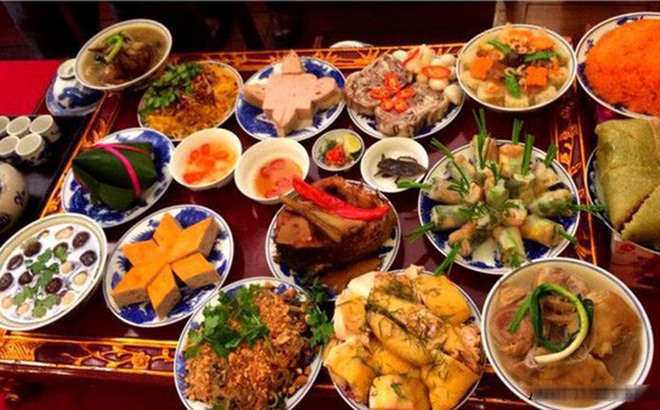 Mâm cỗ cúng đêm 30 Tết. Ảnh minh hoạ. 