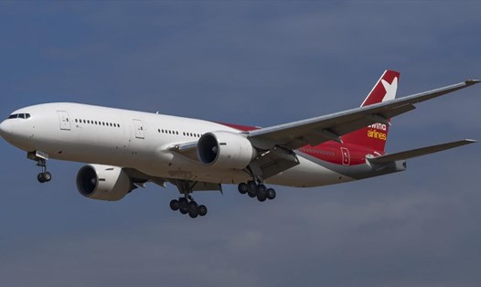 Một chiếc Boeing 777 của hãng hàng không Nga Nordwind tới Caracas. Ảnh: Flickr