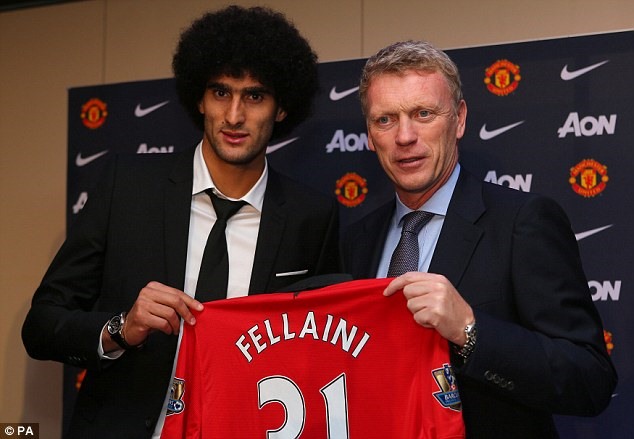 Fellaini thời điểm mới gia nhập Man United.