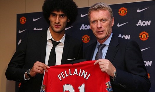 Fellaini thời điểm mới gia nhập Man United.