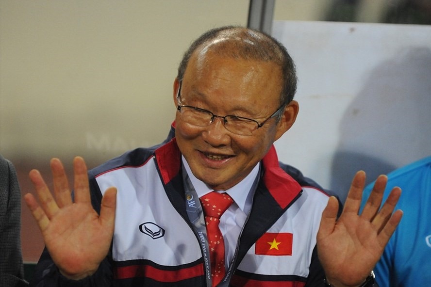 HLV Park Hang-seo đã khép lại một năm thành công rực rỡ với bóng đá Việt Nam. Ảnh: Đ.H 