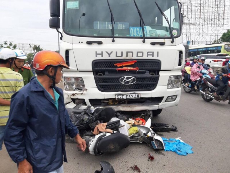 Hiện trường vụ tai nạn. Ảnh: Báo Giao thông