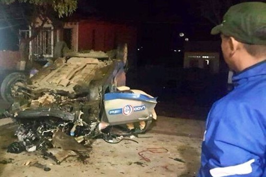 Hiện trường vụ tai nạn.