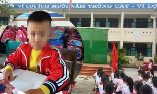 Học sinh bị cô giáo ở Quảng Bình tát vì làm nhầm bài trong giờ kiểm tra. Ảnh: VOV