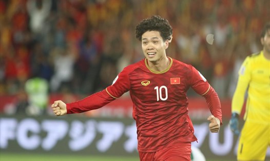 Công Phượng được bình chọn là cầu thủ xuất sắc nhất ngày thi đấu thứ 4 của VCK Asian Cup 2019. Ảnh: Hữu Phạm