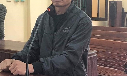 Bị cáo Quang tại phiên tòa.