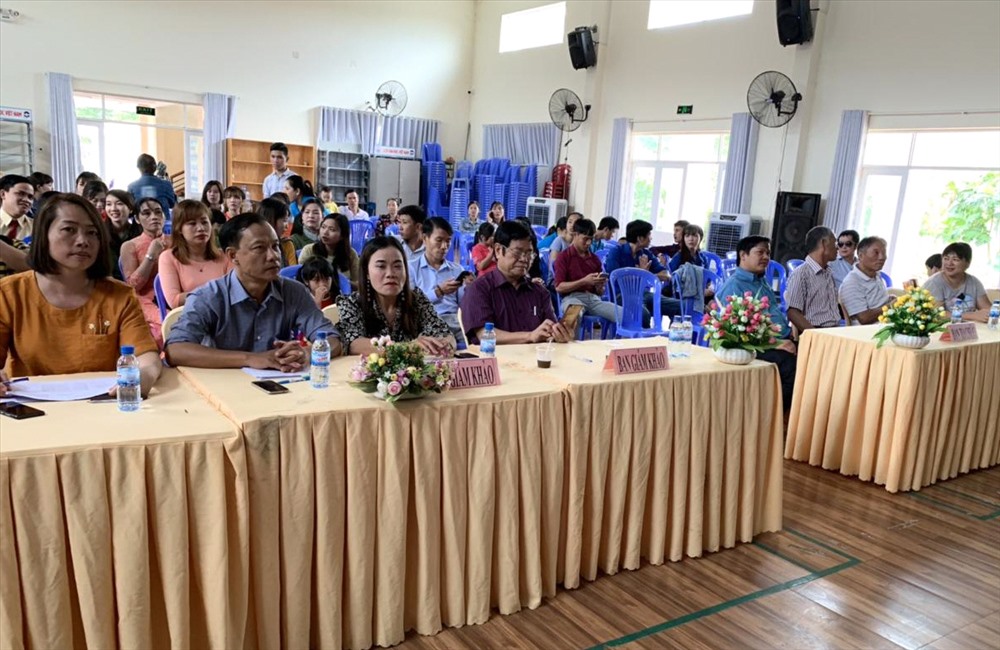 Hội thi đã thu hút đông đảo đoàn viên đến cổ vũ.