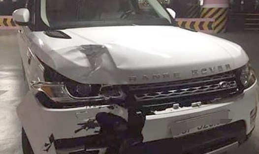 Chiếc xe do Tùng lái gây tại nạn khiến hai người tử vong.