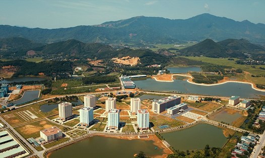 Đô thị vệ tinh Hoà Lạc được xem là đô thị phát triển nhất trong 5 đô thị vệ tinh, tuy nhiên tỉ lệ xây dựng mới chỉ chiếm trên 20%. Ảnh: GIANG HUY