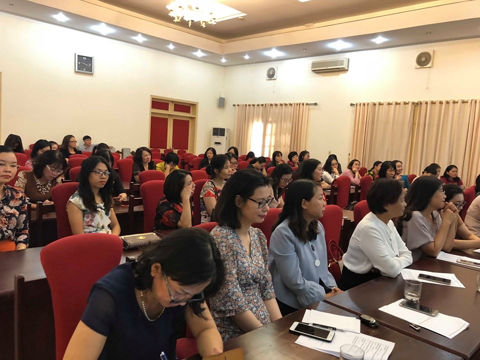 Quang cảnh buổi sinh hoạt. Ảnh: Đ.P