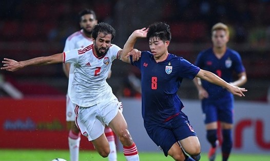 Đội tuyển UAE có màn trình diễn tệ hại trong trận thua 1-2 trước Thái Lan. Ảnh: FAT