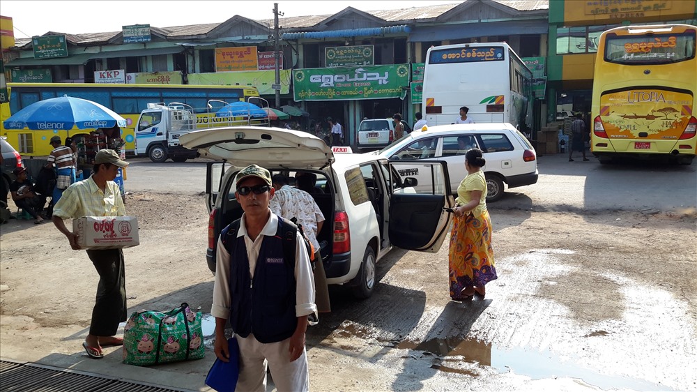 Bến xe Yangoon (ảnh N.T.H)