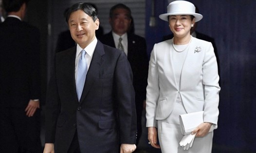 Nhật hoàng Naruhito và Hoàng hậu Masako. Ảnh: Kyodo