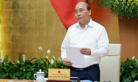 Thủ tướng Nguyễn Xuân Phúc phát biểu khai mạc phiên họp - Ảnh: VGP/Quang Hiếu