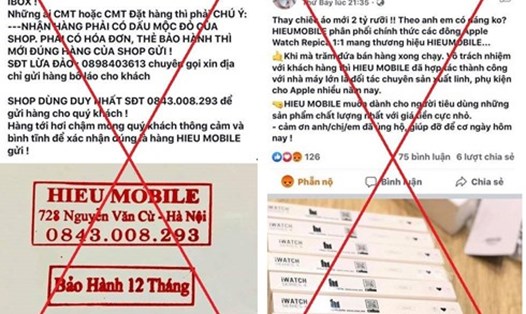 Trang facebook “Hieu Mobile” lừa đảo được Công an Hà Nội thông báo.