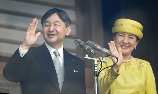 Nhà vua Nhật Bản Naruhito và Hoàng hậu Masako. Ảnh: Nikkei