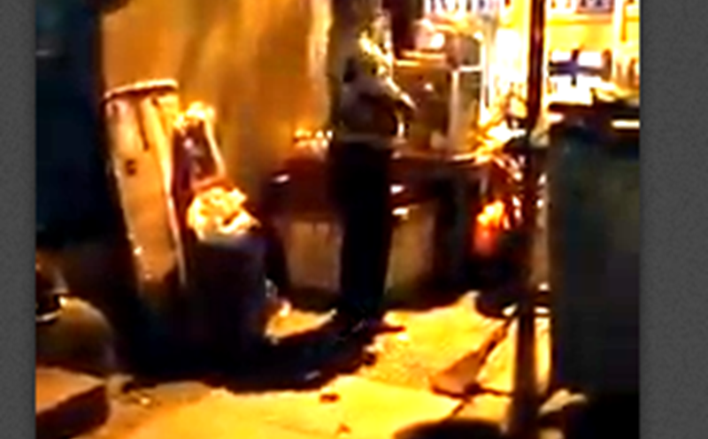 Ảnh chụp từ clip người phụ nữ và góc phố rất giống Hội An