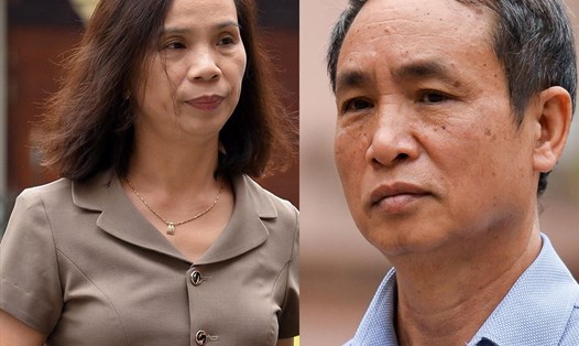 Hai bị cáo Chính và Khuông (hai cựu phó giám đốc Sở GD&ĐT Hà Giang).
