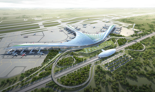 Phương án thiết kế kiến trúc sân bay Long Thành. Nguồn ảnh: ACV